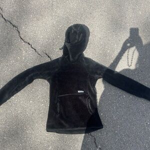 Melanzana Black Plush Pullover Hoodie